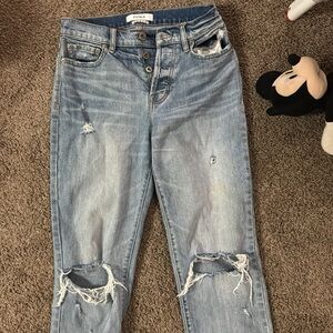 Pistola Light Blue Distressed Boyfriend Jeans